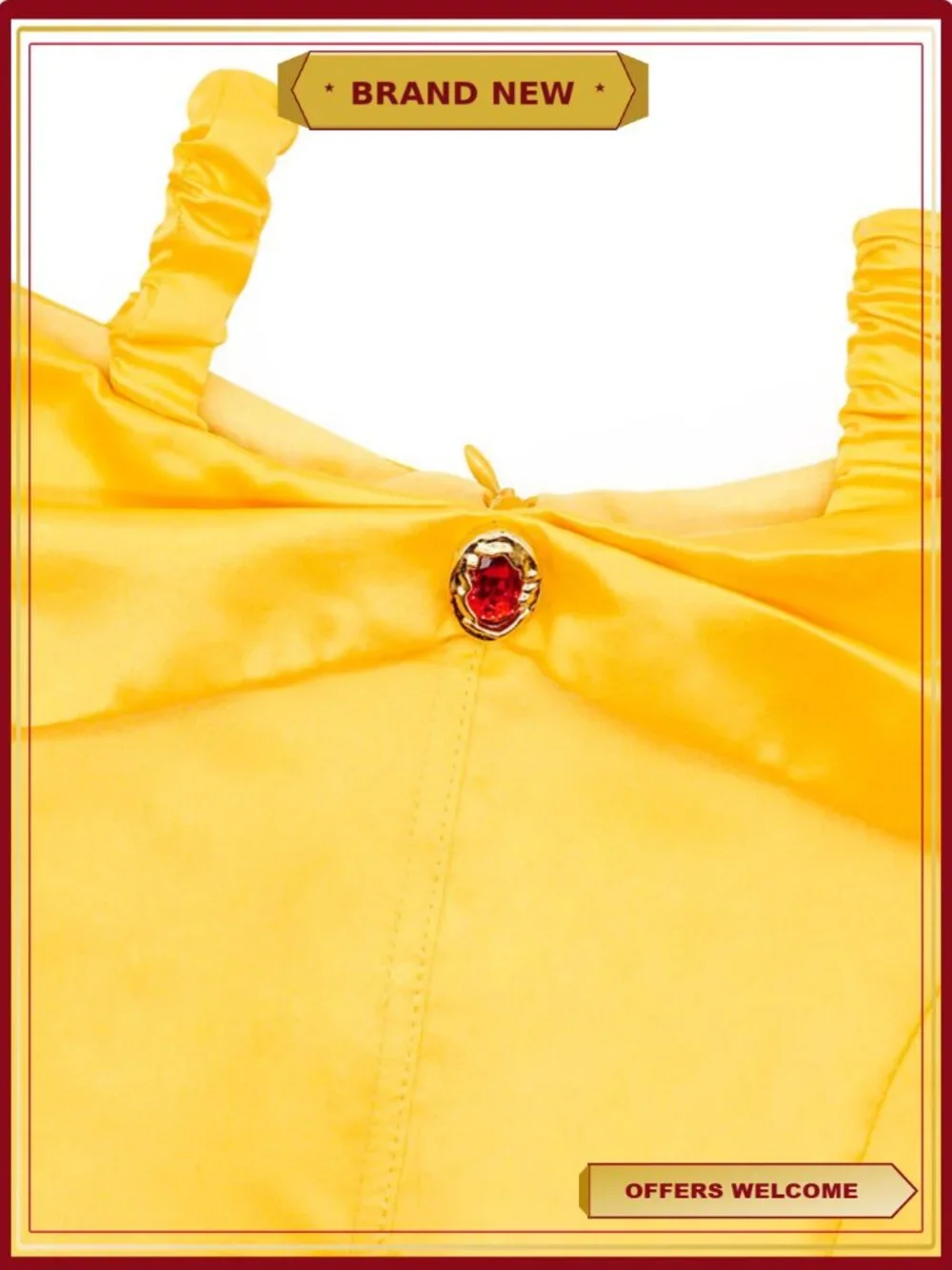 Princess Dress Off Shoulder Layered Costume for Little Girl Halloween Cosplay